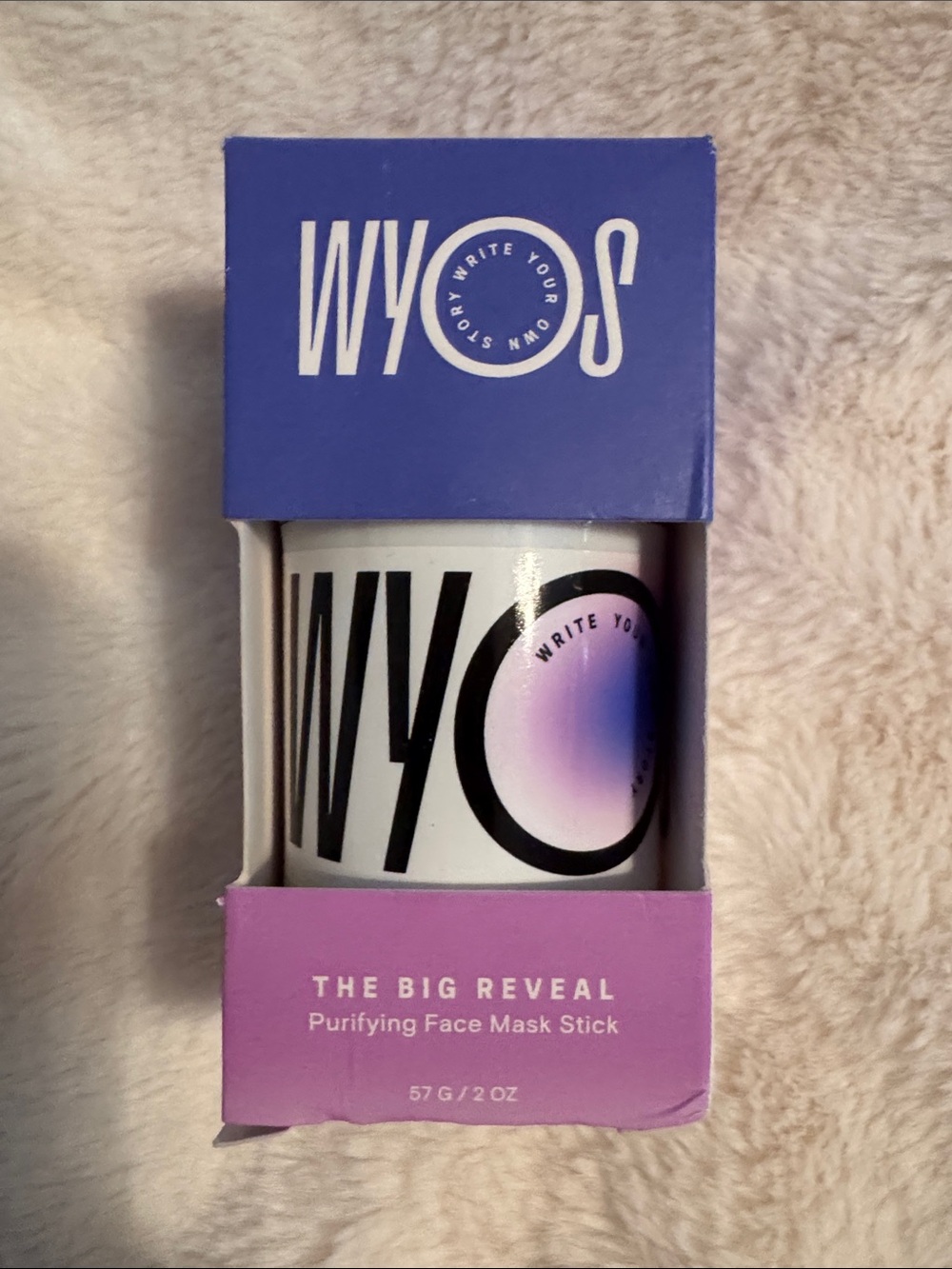 WYOS The Big Reveal Purifying Face Mask Stick - White & Purple